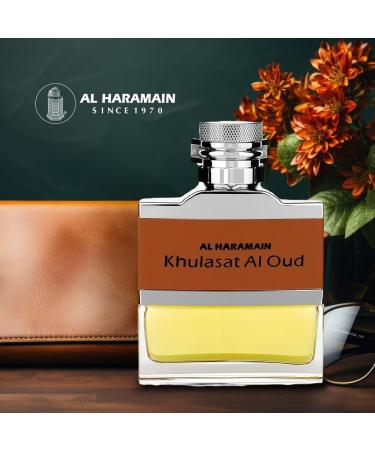Al Haramain Khulasat Al Oud - Cologne for Men - Long Lasting Arabian Perfume for Men - Oud Eau de Parfum Fragrances - 3.3 oz - Buy Online on GoSupps.com