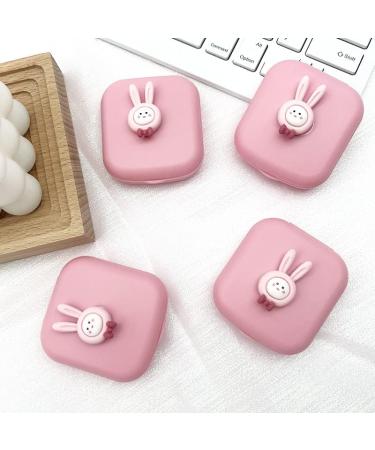 Buy Miedeon Pink Contact Lens Container Set - 4-Piece Travel Storage Box (5x5.5cm) for International Shipping - Buy Online on GoSupps.com