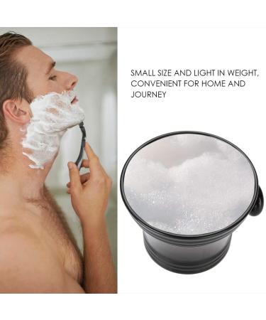 Premium Black Shaving Soap Peel & Mug Set | Plastic Shaving Bowl with Handle for Perfect Foam | Ideal for Smooth Shaving - Buy Online on GoSupps.com