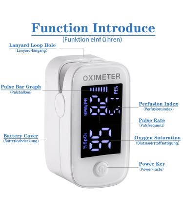 Buy Pulsoximeter - Accurate Oxygen Saturation & Pulse Rate Monitor with LED Display | Fast International Shipping - Buy Online on GoSupps.com