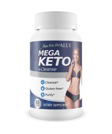 Mega Keto Diet + Cleanse - Help Reduce Gut Bloat - Blast Out Carbs to Support Ketosis Cleanse - Digestive Cleansing Ketogenic Support - Body Cleanse & Liver Cleanse - Help Support Overall Health
