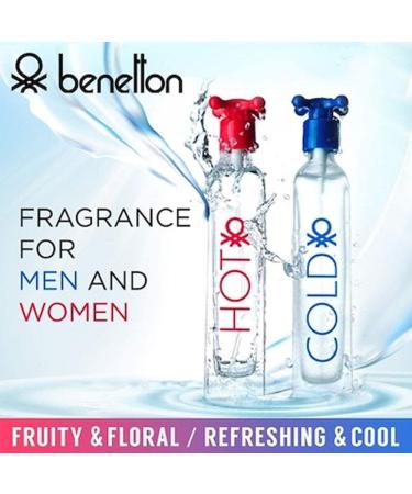 Benetton Hot Eau de Toilette Spray for Women 3.3 oz Fresh 3.3 Fl Oz (Pack of 1) - Buy Online on GoSupps.com