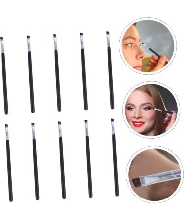 Mipcase 10pcs Angled Eyebrow Brush Travel Makeup Brush Eyeliner Groom Kit Eye Liner Brush Eyeliner Brush Mix - Buy Online on GoSupps.com