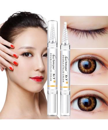 5ML Double Eyelid Glue Cream Long-Acting Double Eyelid Shaping Cream without Stimulation Formula Waterproof Natural Daily Eyelid Glud for Hooded Eyes - Buy Online on GoSupps.com
