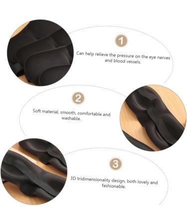 Healvian 3D Stereo Goggles Light Blocking Eye Mask - Adjustable, Lightweight, and Comfortable - Ideal for Sleeping and Blocking out Light - 1 Count - Buy Online on GoSupps.com