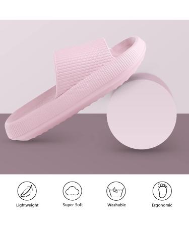 Monerffi Women's Vintage Open Toe Sandals - Anti-Slip Breathable Lightweight Beach Slippers - EU Size 44/45 Pink - Buy Online on GoSupps.com