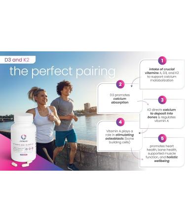 REVITALIZE ADK Vitamin Supplement 10 000 IU - 90 Servings High Potency Vitamin A D3 & K2 (MK-7) for Bone Strength | Supports Heart Health and Immune Function - Convenient Capsule Form - Buy Online on GoSupps.com