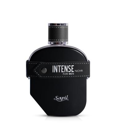 Sapil Intense Noir Perfume for Men - Long-Lasting Dubai Cologne Aromatic Ambery Fragrance EDP Spray 3.4 Oz (100ml) - Arabic Perfume for Men for Daily Wear & Special Occasions Aromatic Ambery scent