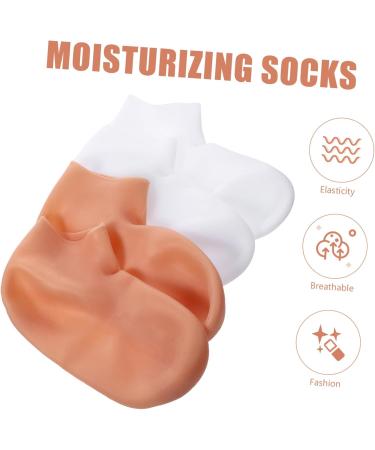 FOMIYES 2 Pairs Exfoliating Moisturizing Socks Womens Socks Moisture Enhancing Socks Womans Socks Spa Socks Women No Crease Hairpin Black Sebs Girl Child Cosmetic Socks - Buy Online on GoSupps.com