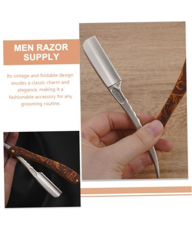 Buy Minkissy Stainless Steel Folding Barber Razor | Premium Safety Blade Shaver for Home & Barber Shop Use | Durable & Reliable Razor Supplies - Buy Online on GoSupps.com
