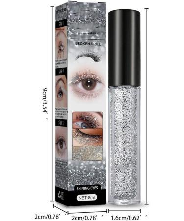 Diamond Glitter Mascara Topper Waterproof Long Lasting Curling Shiny Diamond Eyelash for Women Concert Makeup Thickening Lengthening (2pcs) - Buy Online on GoSupps.com