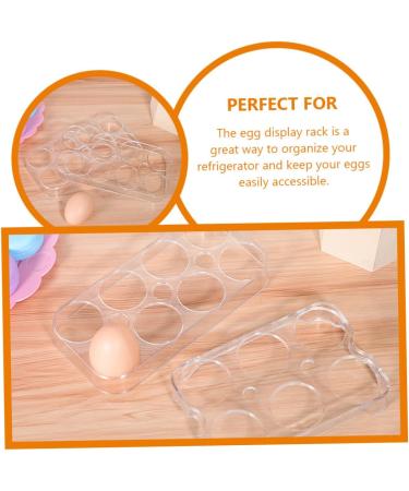 GLEAVI 2pcs Refrigerator Eggs Fridge Egg Holes Trays Egg Display Racks Egg Carton Egg Plate Lattice - Buy Online on GoSupps.com