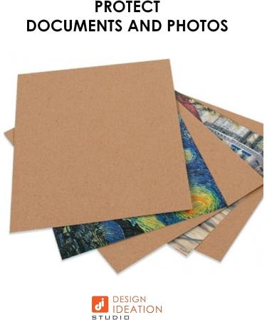 STUDIO 12 Chipboard Sheets - Medium Weight Natural Kraft Brown - Ideal for Model Building, Scrapbooking, Creative Projects - 8 Sheets (9 x 12) - Buy Online on GoSupps.com