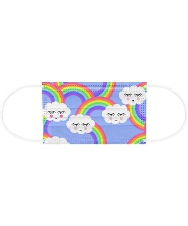 BEIBEIA Adults Disposable Face_Mask Cute Printed Face Protective Balaclava Mouth Dustproof Valentine's Day Face_Covering 10pc-10 - Buy Online on GoSupps.com