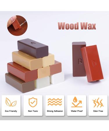 Hardwood Floor Repair Kit - 24Pcs Touch Up Markers with Melting Tool - 11 Colors Wax Sticks for Scratch Repair on Floors, Tables, Cabinets - Buy Online on GoSupps.com