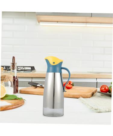 Milisten 2 Pcs Lecythus Large Capacity Oil Bottle Metal Oil Bottle Car Stickers Automatic Oil Bottle Soy Sauce Pot Metal Oil Cruet Olive Oil Condiment Oil Bottle Oil Rack Barbecue Glass 9X9CMx2pcs Yellowx2pcs - Buy Online on GoSupps.com