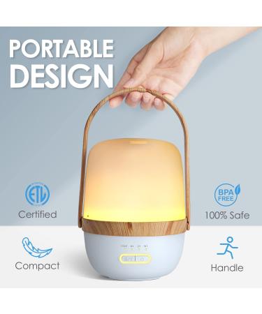 Rechargeable cordless essential oil diffuser - Portable, wireless aromatherapy with warm light, ultrasonic cool mist technology - Blue 100ml - Buy Online on GoSupps.com