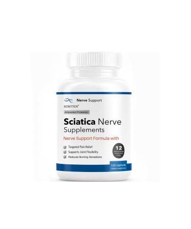 XORYTEN Sciatica Nerve Pain Relie | Botanical Extracts | Carefully Selected Ingredients Premium Quality 120 Capsulesf (Apple)