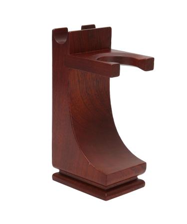VIFERR Shaving Brush Stand Wooden Stable Brush Razor Holder with Non-Slip Base for Standard Size Shaving Brushes