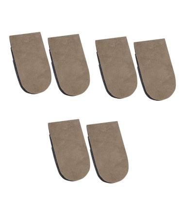 NOLITOY 3 Pairs Inner Heightening Half Pad Height Lift Insoles Ceramic Toothbrush Holder Unisex Heightened Heel Pads Insoles for Men Heel Insoles Rubber Men and Women Floor Mat Portable