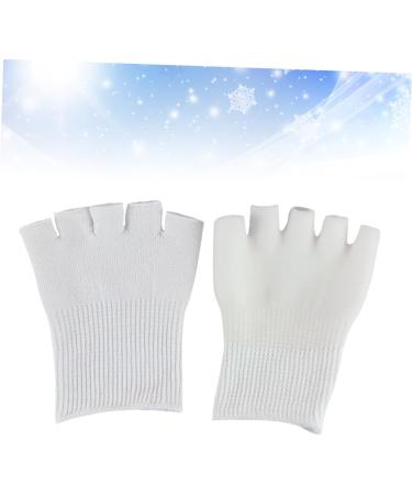 Housoutil 1 Pair Gel Socks for Cracked Feet Five Finger Socks Gel Toe Protector Open Toe Gel Socks Men Thumb Bunion Corrector Gel Feet Sock Toe Cover White Moisturizing - Buy Online on GoSupps.com