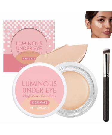 Hailoyearn Under Eye Brightener Refartering Creme Concealer Lightweight Unerye Brightening Cream Undeye Brightener Resolved Cremes Concealer Hydratating Langeous Makeup Ivory