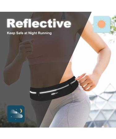 Haissky Purpose Hip Pocket Belly Bag - Fitness Belt for Running Jogging Cycling - Adjustable for Phones Up to 6.7 Inches - Black - Buy Online on GoSupps.com
