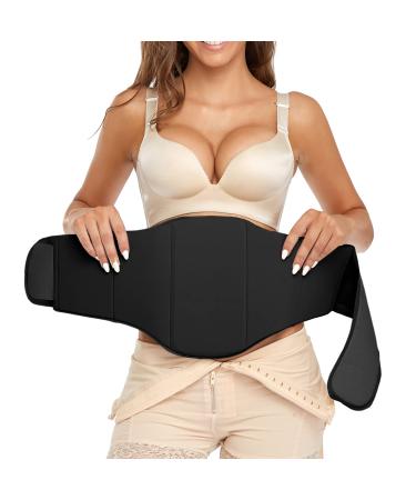 Abdominal Board 360 Lipo Foam Ab Board Post Surgery Liposuction Waist Belly Wrap Board for Lipo Recovery (One Size fit waist 24"-33.8", Black) One Size fit waist 24"-33.8" Black