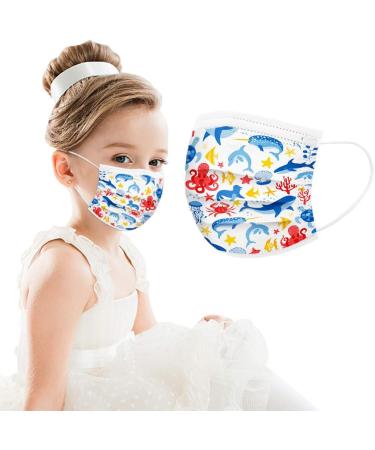 50Pcs Cartoon Kids Disposable_Mask Face_Masks for Kids Children Anti Dust Face Mouth Filter Tools 3 Ply Breathable - Buy Online on GoSupps.com