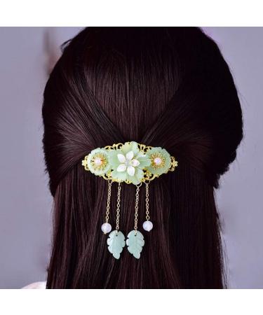 Frcolor Retro Flower Hair Clips | Long Tormented Hairpins | Ponytail Bobby Pins & Hemp Accessories for Stylish Hair Jewelry - Buy Online on GoSupps.com