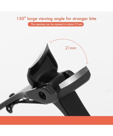 Bezox Nail Clipper - Sloping Nose Design for Ingrown & Thick Nails | Premium Stainless Steel Fingernail Scissors for Men & Women - Black - Buy Online on GoSupps.com