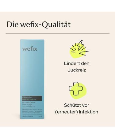 WeFix Athletes Foot Gel 30ml - Effective Itching Relief | Medical Treatment for Athlete s Foot | Urea & Lactic Acid Formula - Buy Online on GoSupps.com