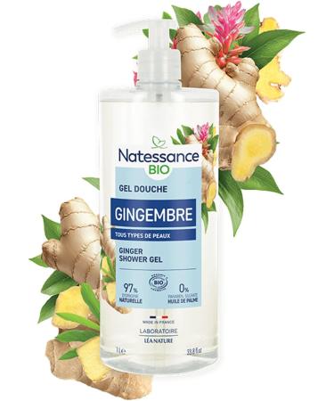  Natessance Natessance stimulating shower gel with organic ginger 1L - Buy Online on GoSupps.com