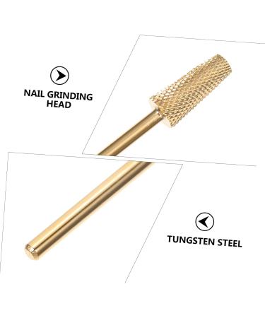Beaupretty Nail Polisher Drill Bit for Metal Nail Art Supplies Metal Drill Bits Nail Beauty Tools Nail Grinding Tools Carbide Nail Drill Bit Gel Plastic Polishing Head Pedicure 4x0.5cm Golden - Buy Online on GoSupps.com