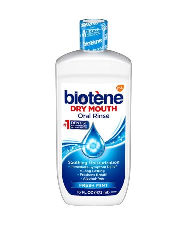 Biotene Dry Mouth Oral Rinse Fresh Mint 16 oz (Pack of 5) - Buy Online on GoSupps.com