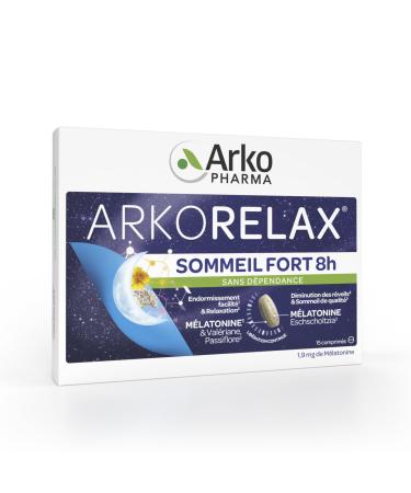 Arkorelax® High Sleep 8 Hours – Regain Quality Sleep without Addiction – 15 Tablets