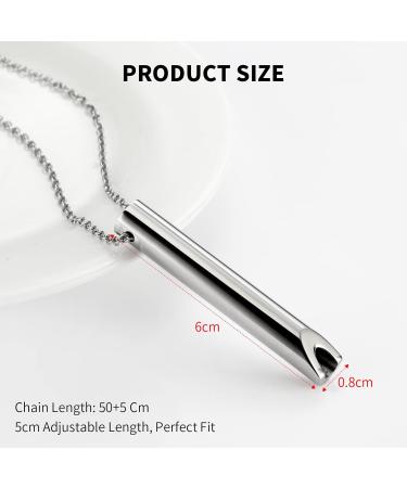 Mayoii Breathing Necklace - Stress Relief & Anxiety Calming for Women and Men - Clam Down Breathing Exercises - Rose Gold+Silver - Buy Online on GoSupps.com