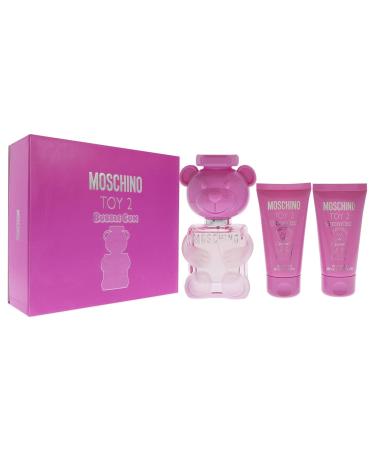 Moschino Moschino Toy 2 Bubble Gum 1.7oz EDT Spray 1.7oz Body Lotion 1.7oz Bath and Shower Gel Women 3 Pc Gift Set - Buy Online on GoSupps.com