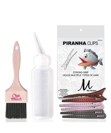 Chroma ID Bonding Color Mask 0-00 Clear 16.9oz and M Hair Designs Tint Brush/Comb (Bundle 2 items)