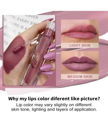 Oulac Matte Liquid Lipsticks 3PCS Set - Long Lasting Lip Stain with Vitamin E & Rose Oil, High Pigment Color, Waterproof Formula - Gluten Free & Vegan Friendly - Buy Online on GoSupps.com