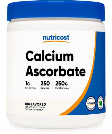 Nutricost Calcium Ascorbate Powder (Vitamin C and Calcium Complex) 250G - Non-GMO 250 Serving 8.81 Ounce (Pack of 1)
