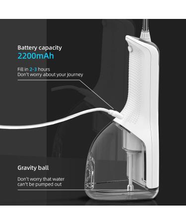 Portable Water Flosser - USB Rechargeable Oral Irrigator with 5 Modes & 4 Nozzles | IPX7 Waterproof for Superior Teeth Cleaning - Buy Online on GoSupps.com