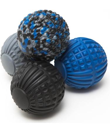 Frcolor Massage Balls - Yoga Plantar Fasciitis & Lacrosse Ball for Foot Massage | Mobility & Fitness - Earth Colors - 1 Black - Buy Online on GoSupps.com