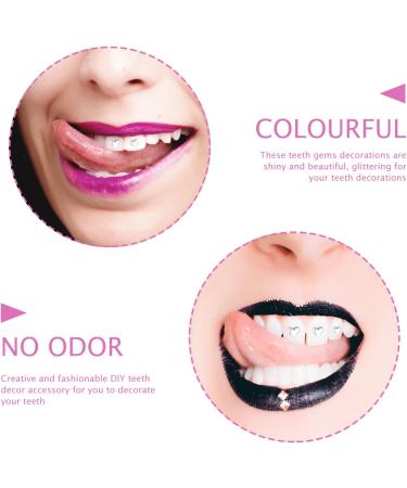 POPETPOP Teeth Jewelry Kit - 10pcs White Removable Tooth Gems for DIY Tooth and Nails Decor - Buy Online on GoSupps.com