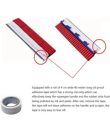 INTBUYING 13 Modular Screen Printing Squeegee Assembling Metal Scraper Sponge Handle 65 Durometer Water Squeegee Ink Scraper - Buy Online on GoSupps.com