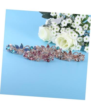 minkissy 4pc Metal Vintage Hair Barrettes Rhinestone Hair Barrettes Hair Barrettes for Girls French Hair Barrettes Rhinestone Hair Accessories Crystal Hair Claw Clip Issue Card Miss Fashion - Buy Online on GoSupps.com