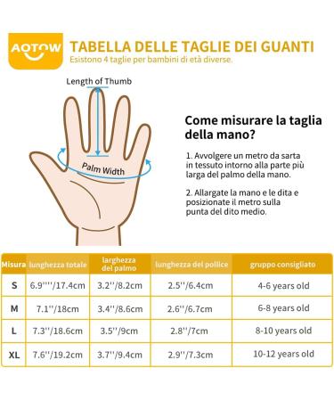 Shop Aotow Kids Winter Gloves - Touchscreen Waterproof Windproof Thermo Fleece for Cycling & Running (Ages 4-12) - Buy Online on GoSupps.com