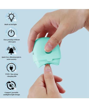 Qtynudy Electric Nail Clipper Portable Automatic Nail Clippers for Adults Electric Nail Clippers Green Easy Install - Buy Online on GoSupps.com