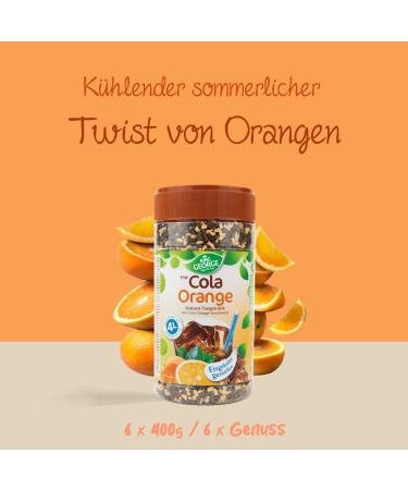 King George Royal Tea Time Cola-Orange Instant Drink | 6x400g | Hot & Cold Beverage | Refreshing Soft Drink for All Occasions - Buy Online on GoSupps.com