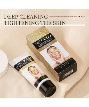 24K Nano Gold Peel-Off Face Mask | Anti-Aging Collagen & Snail Mask | Deep Cleaning & Firming | All Skin Types | Buy Online - Buy Online on GoSupps.com